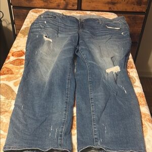 Distressed Blue Jeans size 24 from torrid